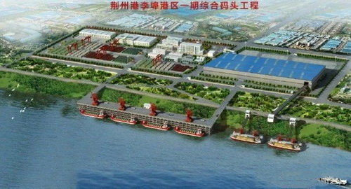 湖北一永久性砂石集并中心建成，總投資約2.5億元，年設(shè)計吞吐量360萬噸