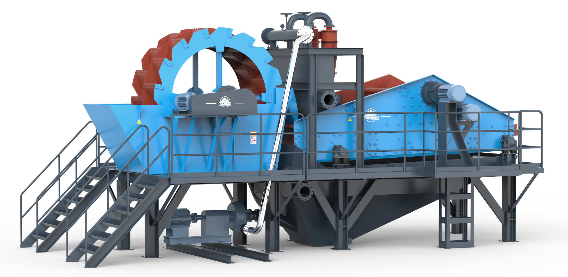 洗砂機生產線的配置是什么？